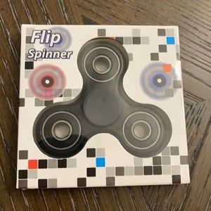 Flip spinner black fidget spinner